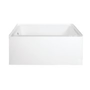 Aqua Eden Alcove Bathtubs, 48 L, 32 W, White, Acrylic VTDE483222L